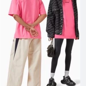 Balenciaga Pink Logo
Print T-Shirt for Women